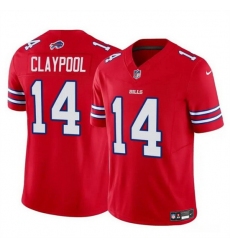 Men Buffalo Bills 14 Chase Claypool Red 2024 F U S E  Vapor Untouchable Limited Stitched Football Jersey