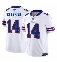 Men Buffalo Bills 14 Chase Claypool White 2024 F U S E  Vapor Untouchable Limited Stitched Football Jersey