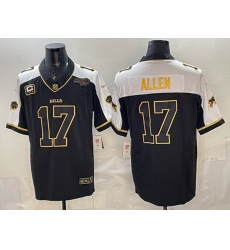 Men Buffalo Bills 17 Josh Allen Black Gold 2025 F U S E With Bills Mafia Patch 26 4 Star C Patch Vapor Limited Stitched Football Jersey Men Buffalo Bills 17 Josh Allen Black Gold 2025 F U S E With Bills Mafia Patch 26 4 Star C Patch Vapor Limited Stitched Football Jersey