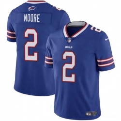 Men Buffalo Bills  2 D J  Moore Blue 2026 Vapor Untouchable Limited Stitched Football Jersey