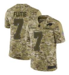 Men Buffalo Bills Doug Flutie Camo Limited 2018 Salute to Service Jersey