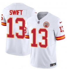 Men Kansas Chiefs #13 Taylor Swift White Stitched F U S E Home NFL Jersey