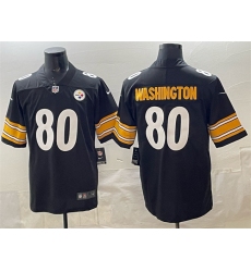 Men Pisttburgn Steelers 80 Darnell Washington Black Vapor Untouchable Limited Stitched Football Jersey
