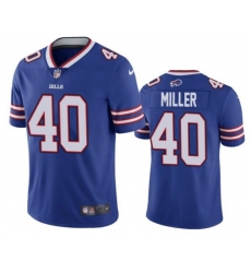 Men's Buffalo Bills #40 Von Miller Royal Vapor Untouchable Limited Stitched Jersey