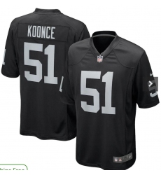 Nike Raiders 51 Koonce Black Team Color Men Stitched NFL Vapor Untouchable Limited Jersey