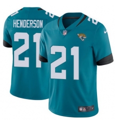 Youth Nike Jaguars 21 C J Henderson Teal Green Alternate Men Stitched NFL Vapor Untouchable Limited Jersey