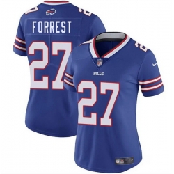Women Buffalo Bills 27 Darrick Forrest Blue Vapor Stitched Football Jersey