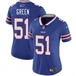 Women Buffalo Bills 51 Kendrick Green Blue Vapor Stitched Football Jersey