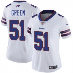 Women Buffalo Bills 51 Kendrick Green White Vapor Stitched Football Jersey
