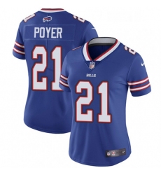 Womens Nike Buffalo Bills 21 Jordan Poyer Elite Royal Blue Team Color NFL Jersey