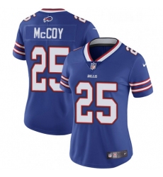 Womens Nike Buffalo Bills 25 LeSean McCoy Royal Blue Team Color Vapor Untouchable Limited Player NFL Jersey