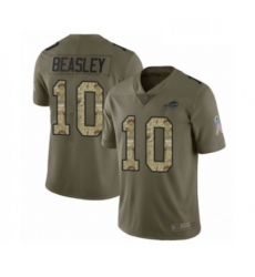 Youth Buffalo Bills 10 Cole Beasley Limited Olive Camo 2017 Salute to Service Football Jersey