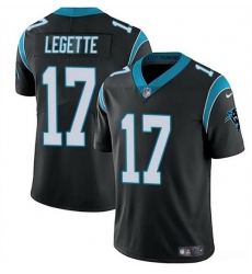 Men Carolina Panthers 17 Xavier Legette Black Vapor Limited Stitched Football Jersey