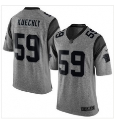 Nike Carolina Panthers #59 Luke Kuechly Gray Men 27s Stitched NFL Limited Gridiron Gray Jersey