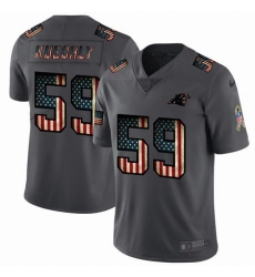 Nike Panthers 59 Luke Kuechly 2019 Salute To Service USA Flag Fashion Limited Jersey