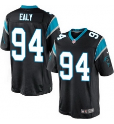 Nike Panthers #94 Kony Ealy Black Team Color Mens Stitched NFL Elite Jersey