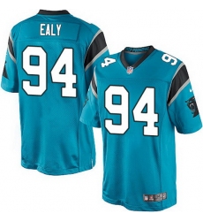 Nike Panthers #94 Kony Ealy Blue Team Color Mens Stitched NFL Elite Jersey