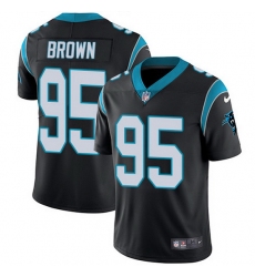 Nike Panthers 95 Derrick Brown Black Team Color Men Stitched NFL Vapor Untouchable Limited Jersey