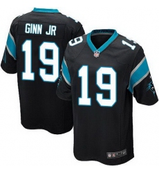 Nike Panthers #19 Ted Ginn Jr Black Team Color Youth Stitched NFL Elite Jersey