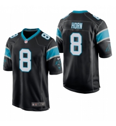 Youth Carolina Panthers #8 Jaycee Horn Black Stitched Football Limited Jersey