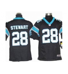 Youth Nike Carolina Panthers #28 Jonathan Stewart Black Jerseys