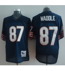 Chicago Bears 87 Waddle Blue M&N Throwback NFL Jerseys