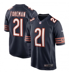 Men Chicago Bears 21 D 27Onta Foreman Navy Stitched Game Football Jersey
