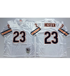 Men Chicago Bears 23 Devin Hester White M&N Throwback Jersey