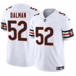 Men Chicago Bears 52 Drew Dalman White 2025 F U S E  Vapor Stitched Football Jersey