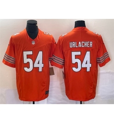 Men Chicago Bears 54 Brian Urlacher Orange 2023 F U S E  Vapor Untouchable Limited Stitched Football Jersey