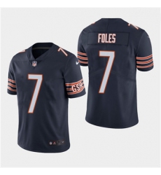 Men Chicago Bears  7 Nick Foles Vapor Untouchable Limited Navy Jersey