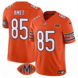Men Chicago Bears 85 Cole Kmet Navy 2025 F U S E  With VMH Patch Vapor Untouchable Limited Stitched Football Jersey