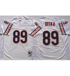 Men Chicago Bears 89 DITKA White Limited Stitched jersey