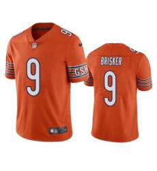 Men Chicago Bears 9 Jaquan Brisker Orange Vapor untouchable Limited Stitched Jersey