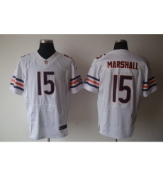 Nike chicago bears 15 brandon marshall White Elite NFL Jersey