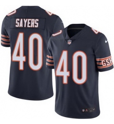 Nike Bears #40 Gale Sayers Navy Blue Mens Stitched NFL Limited Rush Jersey