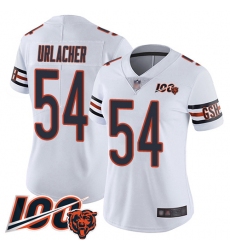 Women Chicago Bears 54 Brian Urlacher White Vapor Untouchable Limited Player 100th Season Football Jersey