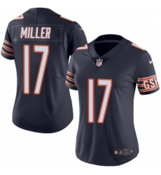 Womens Nike Chicago Bears 17 Anthony Miller Navy Blue Team Color Vapor Untouchable Limited Player NFL Jersey