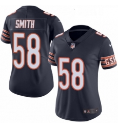 Womens Nike Chicago Bears 58 Roquan Smith Navy Blue Team Color Vapor Untouchable Elite Player NFL Jersey