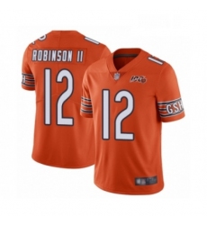 Youth Chicago Bears 12 Allen Robinson Orange Alternate 100th Season Limited Football Jersey