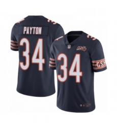 Youth Chicago Bears 34 Walter Payton Navy Blue Team Color 100th Season Limited Football Jersey