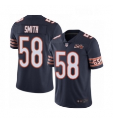 Youth Chicago Bears 58 Roquan Smith Navy Blue Team Color 100th Season Limited Football Jersey