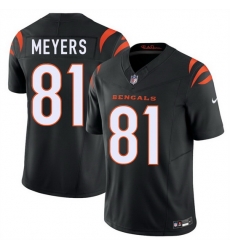 Men Cincinnati Bengals 81 Dohnte Meyers Black 2026 F U S E Vapor Untouchable Limited Stitched Football Jersey Men Cincinnati Bengals 81 Dohnte Meyers Black 2026 F U S E Vapor Untouchable Limited Stitched Football Jersey