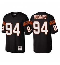 Men Cincinnati Bengals 94 Sam Hubbard Black Throwback Legacy Stitched Jerse