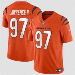 Men Cincinnati Bengals  97 Dexter Lawrence II Orange 2026 F U S E  Vapor Untouchable Limited Stitched Football Jersey