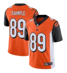 Bengals 89 Drew Sample Orange Alternate Youth Stitched Football Vapor Untouchable Limited Jersey