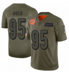 Youth Cincinnati Bengals 95 Renell Wren Limited Camo 2019 Salute to Service Football Jersey
