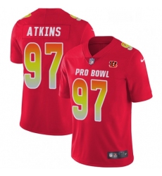 Youth Nike Cincinnati Bengals 97 Geno Atkins Limited Red 2018 Pro Bowl NFL Jersey