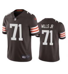 Cleveland Browns 71 Jedrick Wills Men Nike Brown 2020 NFL Draft Vapor Limited Jersey