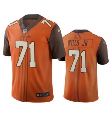 Cleveland Browns 71 Jedrick Wills Men Nike Brown City Edition Vapor Limited Jersey
